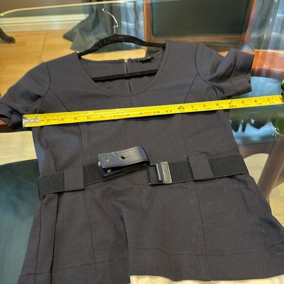 Theory Navy & White Color Block Dress NWOT Size 6 - Picture 8 of 10